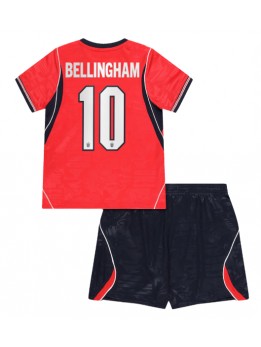 Billige England Jude Bellingham #10 Bortedraktsett Barn VM 2026 Kortermet (+ Korte bukser)